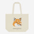 Maison Kitsune Fox Head Tote Bag